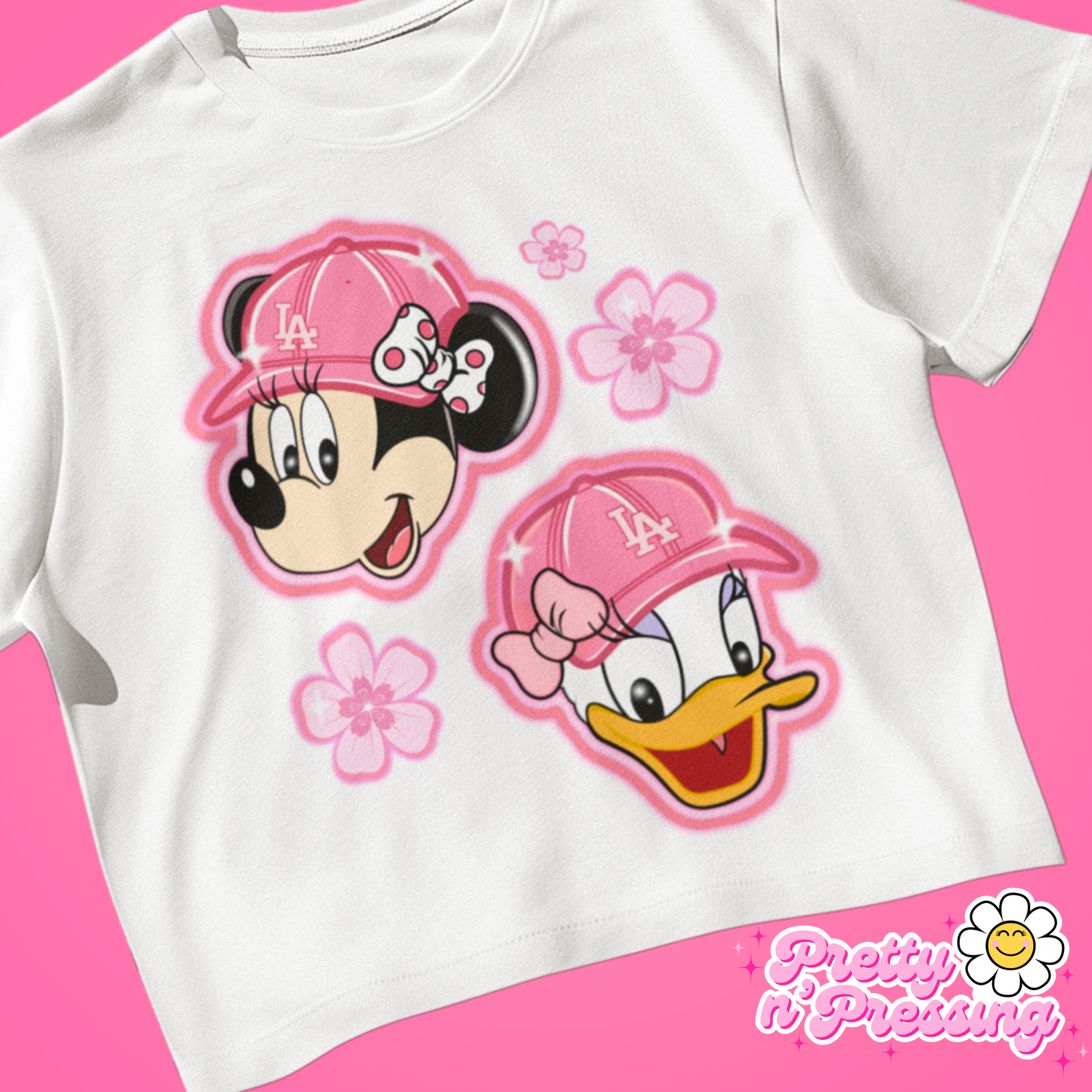 LA Besties Baby Tee Crop