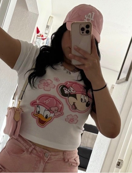 LA Besties Baby Tee Crop